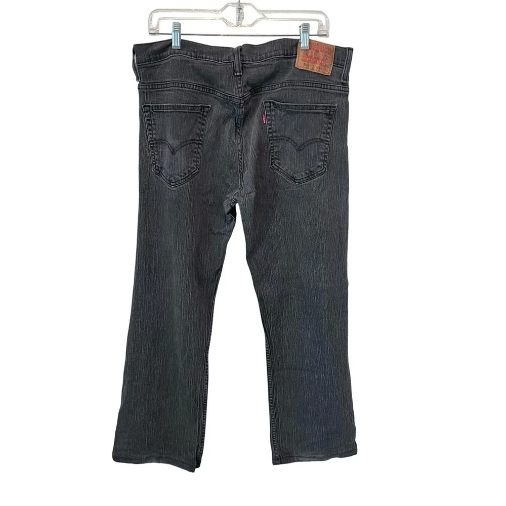 Levis 569 Loose Straight Fit Jeans‎ Mens 34x36 Black Wash Denim Pants READ